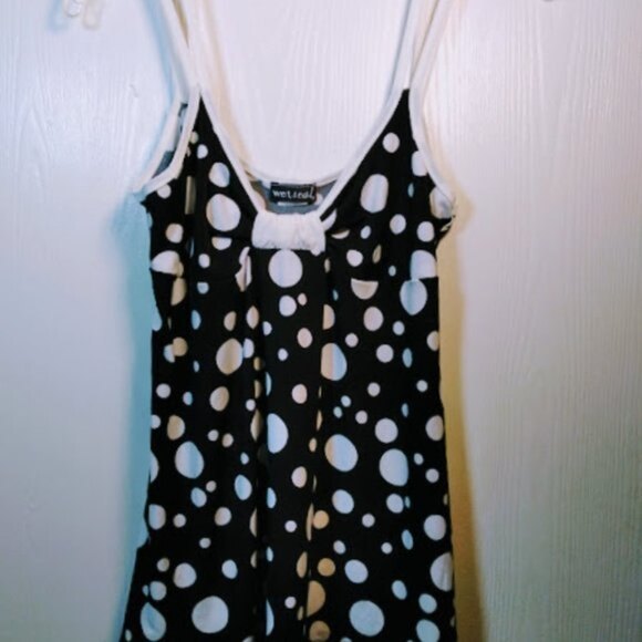 WET SEAL • Polka Dot Spaghetti Strap Top NWT-Large - Picture 8 of 16